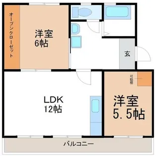 コーポ西栄【405号室】の間取り