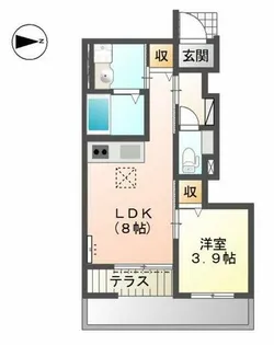モイス・シャームⅡ【1階】の間取り