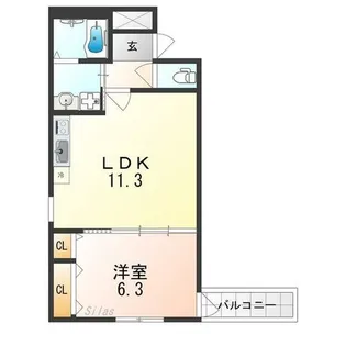 フジパレス高石加茂【2階】の間取り