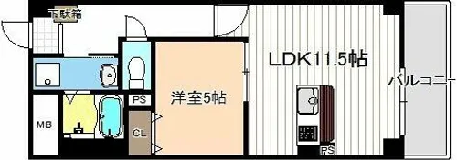プログレスⅡ【5階】の間取り