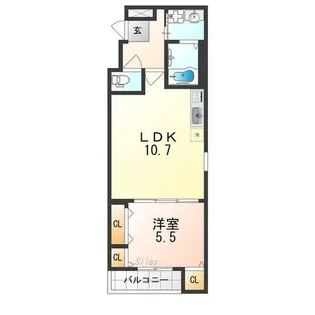 フジパレス高石加茂【3階】の間取り