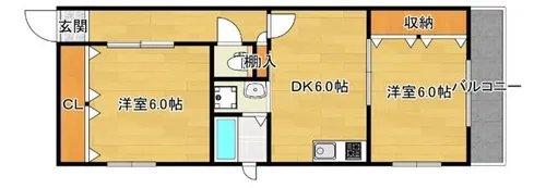 レジデンスミミー【1階】の間取り