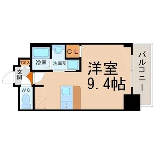 プレサンスNAGOYA桜通ビッグビート【9階】の間取り