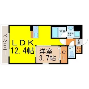 ポルタニグラ千種【4階】の間取り