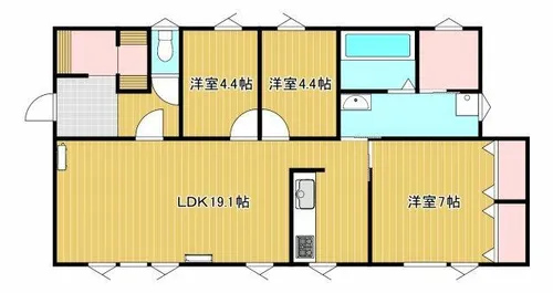 ハイム若草【1F号室】の間取り