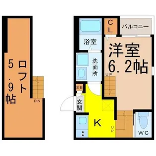 パークレジデンス呼続【1階】の間取り