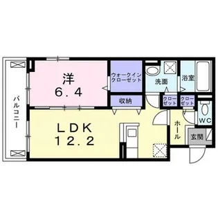 ラ・ソルティー【2階】の間取り