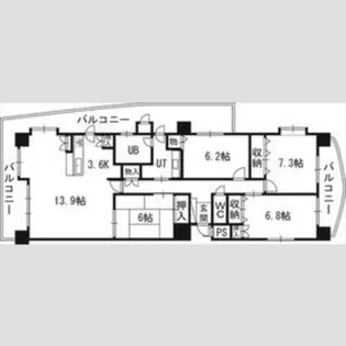 PRIME URBAN円山北四条【10階】の間取り