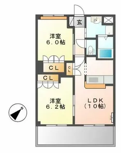 フィールドピアE【1階】の間取り