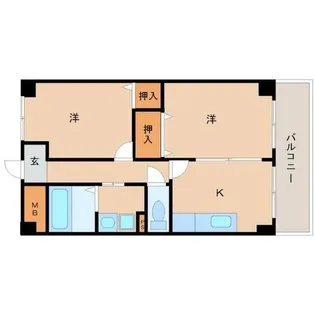 兵庫県尼崎市長洲中通1丁目【マンション】の間取り
