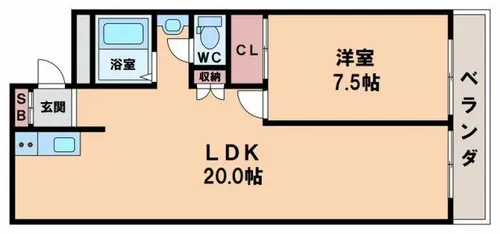 メゾンドール天王寺【3階】の間取り