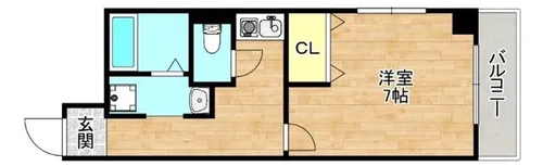 大阪府大阪市都島区内代町1丁目【マンション】の間取り