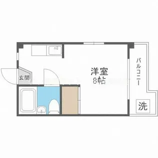 メゾンデュソレイル【4階】の間取り