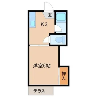 兵庫県尼崎市武庫川町3丁目【アパート】の間取り