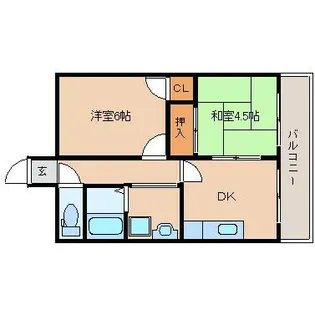 兵庫県尼崎市築地5丁目【マンション】の間取り
