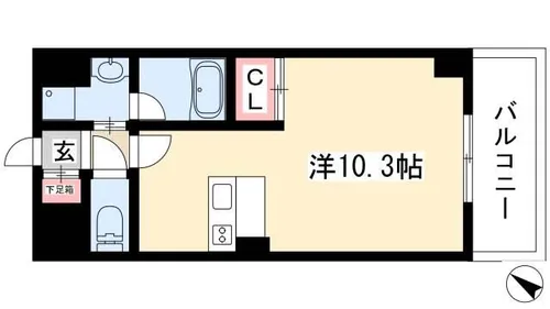シティライフ池下西【3階】の間取り