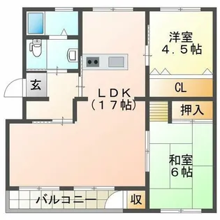 東垂水住宅7号棟【4階】の間取り