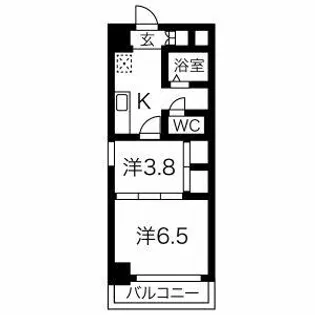 エス・コート【105号室】の間取り