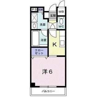 エレガンシア金剛【4階】の間取り