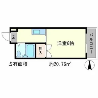 サンライズヒガシラ【3階】の間取り