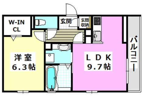 La Luce南茨木【3階】の間取り
