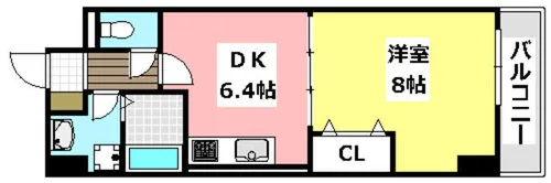 ハックベリー茨木南【2階】の間取り