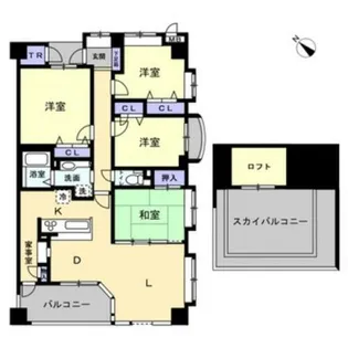 福岡県春日市上白水7丁目【マンション】の間取り
