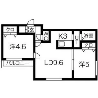 ブランシャール幌平橋【4階】の間取り