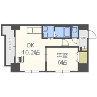 北海道札幌市中央区南七条西6丁目【マンション】の間取り
