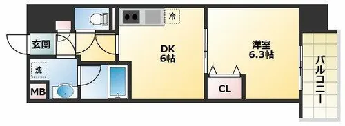 サンセール・ヴィラ【4階】の間取り