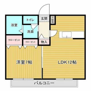 ソレイユ【202号室】の間取り
