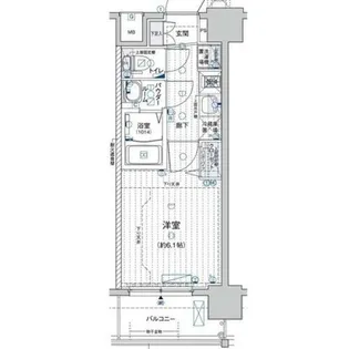 1Kの間取り画像
