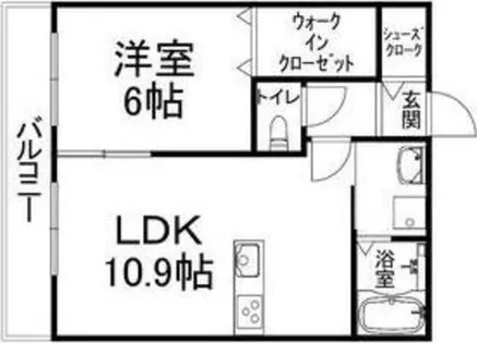 カーサ・フェリーチェ長岡京【1階】の間取り
