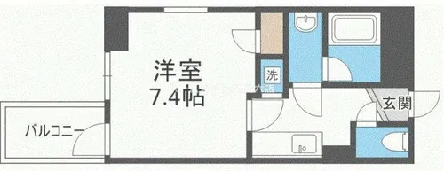 レジディア京町堀【3階】の間取り