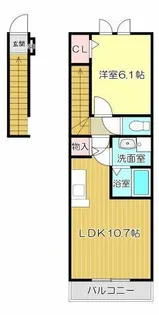 アセット【205号室】の間取り
