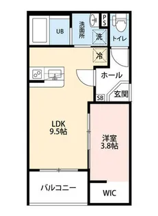 ARTO桂川【2階】の間取り