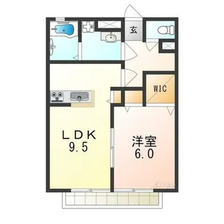 エスポワールⅡ A【2階】の間取り