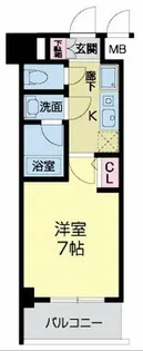 ルクレ新町レジデンス【2階】の間取り