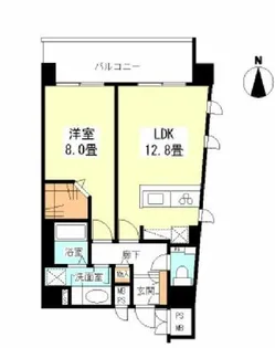 レジディア靭公園【15階】の間取り