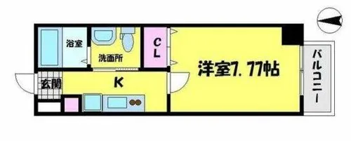 ウィンズコート城東中央【5階】の間取り