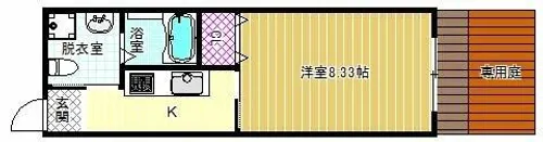 セレーノはびきの【1階】の間取り