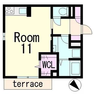 滋賀県草津市草津1丁目【アパート】の間取り