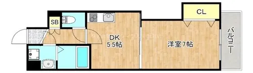 アイマンション今里【3階】の間取り
