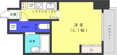 アルファスクエア大通【9階】の間取り