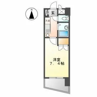 シェリーメゾン【6階】の間取り