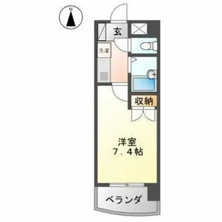 シェリーメゾン【8階】の間取り