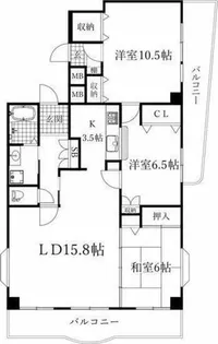 ナビシティ大須Ⅱ【14階】の間取り