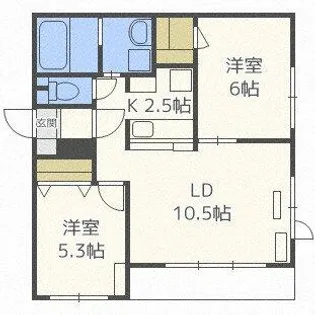 Asse kotoni【403号室】の間取り