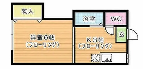 グランシティ小倉【304号室】の間取り