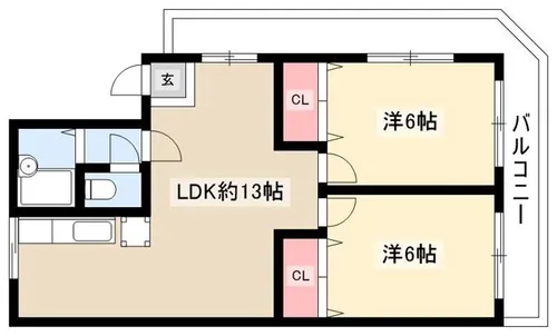 リアライズ自由ヶ丘【301号室】の間取り